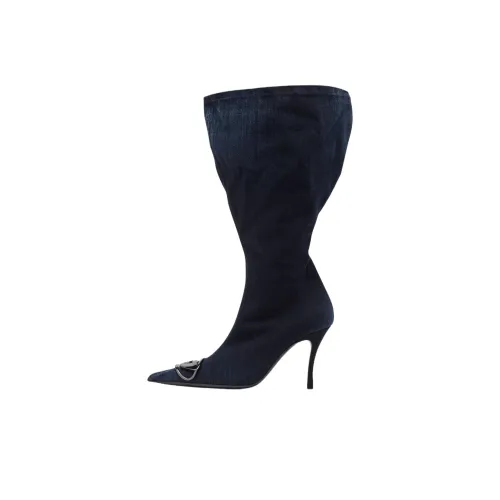DIESEL D Venus Женские высокие сапоги темно-синий цвет