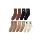 10 пар Комбинация E[2 Черный, 2 Белый, 2 Хаки, 2 Светлый кофейный, 2 Кофе]