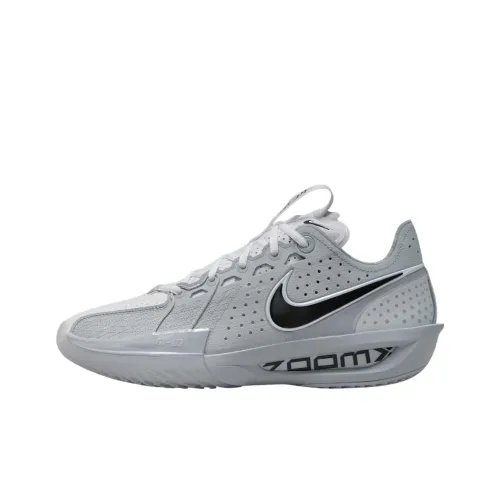 Nike Air Zoom G.T. Cut 3 Устойчивый к истиранию Дышащие Низкие Баскетбольные кроссовки Унисекс Серый