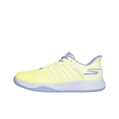 Skechers Viper Court Устойчивые к истиранию Низкие Кроссовки для тренировок Женские Желтые