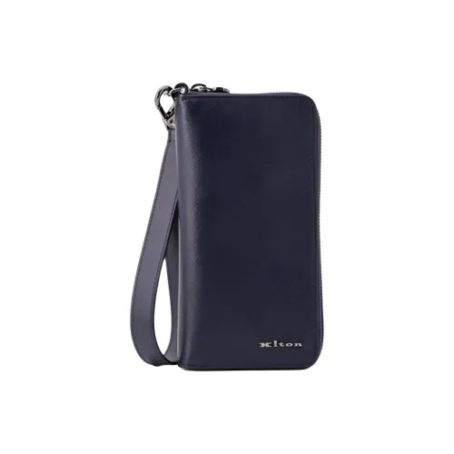 KITON Кожа Кошелек Мужской Синий