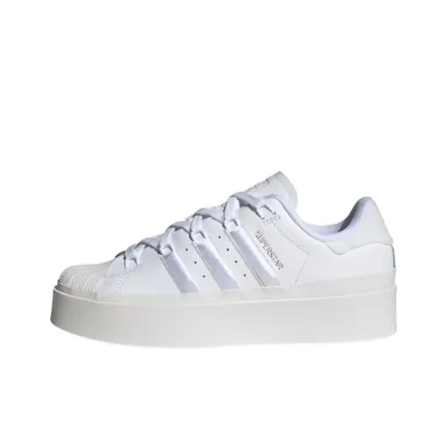 Adidas Originals Superstar Bonega Устойчивые к истиранию низкие скейтборд-кроссовки Женские Белые