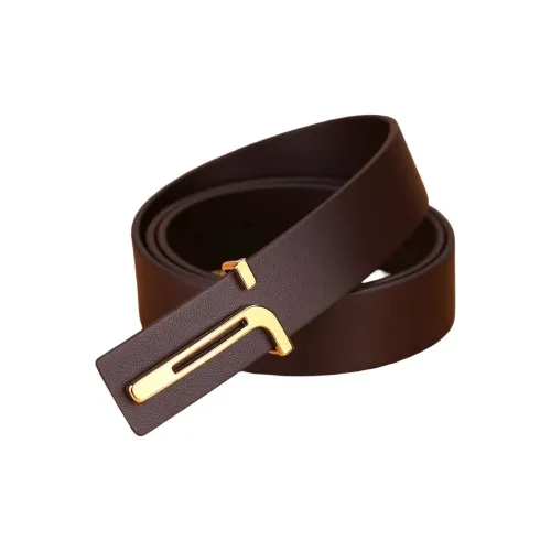 ROSEROOEN Ремни из лицевой коровьей кожи унисекс ширина 3,5 см