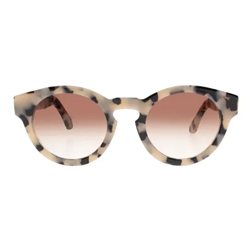 Golden Goose Ацетат OVAL SUNGLASSES Женские Бежевый Черный