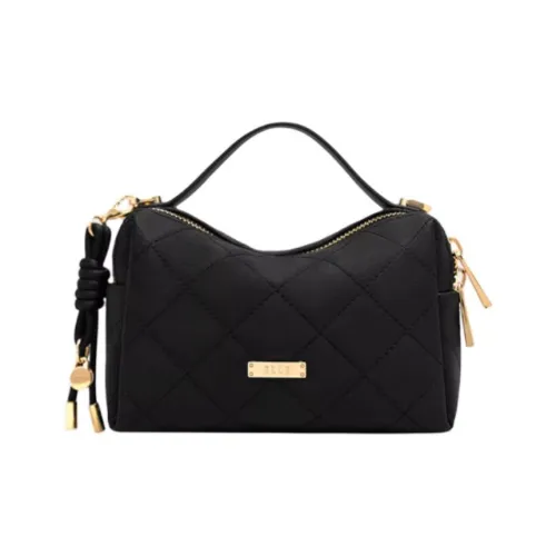 ELLE Ткань Синтетическая кожа Сумка через плечо Сумка среднего размера Женская Премиум серый Классический черный