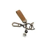 Замша Кофе + Маленький Космонавт Серебряный + Простота Карабинеры