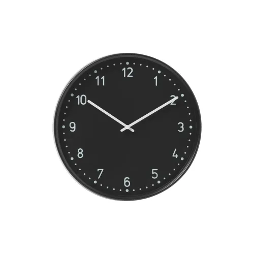 IKEA Кварцевый механизм Металлический Стенный Часы Унисекс Черный