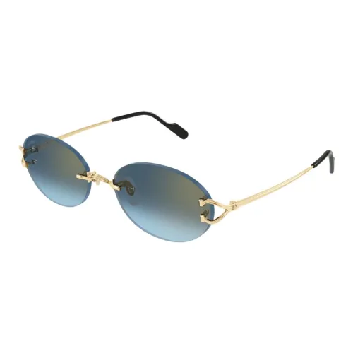 Cartier OVAL SUNGLASSES Унисекс Золото