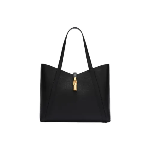 Furla GOCCIA Кожа Тоут Сумка Сумка для покупок Сумка Большая Женская Черная