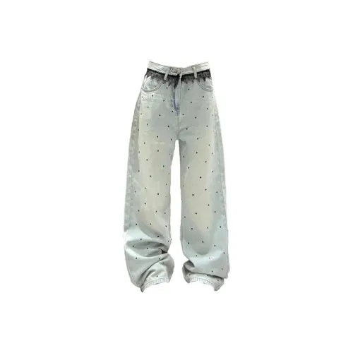 SKYA Светло-синие Женские Джинсы