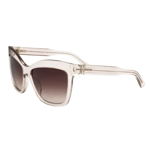 BALLY Ацетат Кошачий глаз Солнцезащитные очки Женские Прозрачный