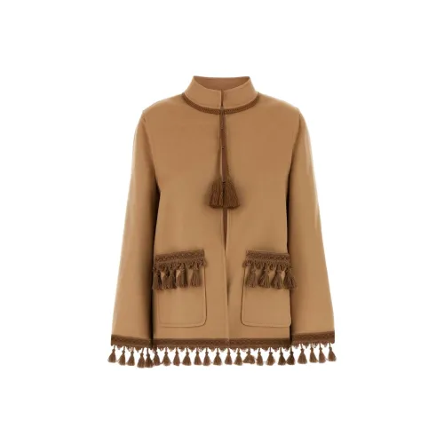 Valentino Куртки и Пальто Женские Коричневые