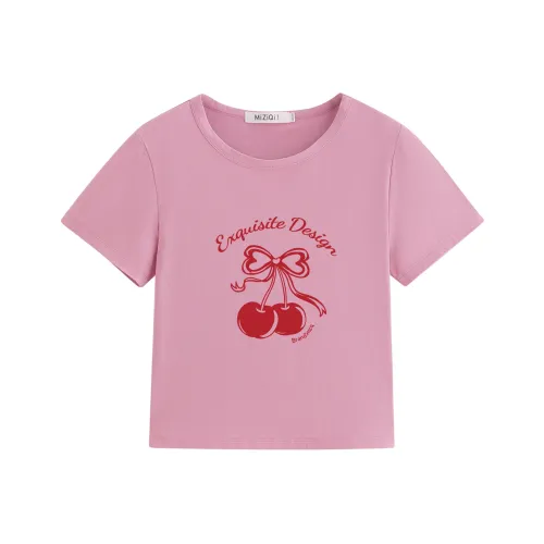 MIZIQI Женские футболки с коротким рукавом