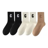 5 пар Комбинация A [2 черных, 2 белых, 1 светло-кофейный]