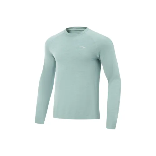 LINING Fitness Series T-Shirt Мужской Мистический Серый Зеленый