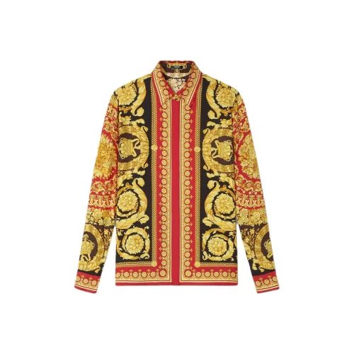 VERSACE Женские рубашки красного и черного цвета