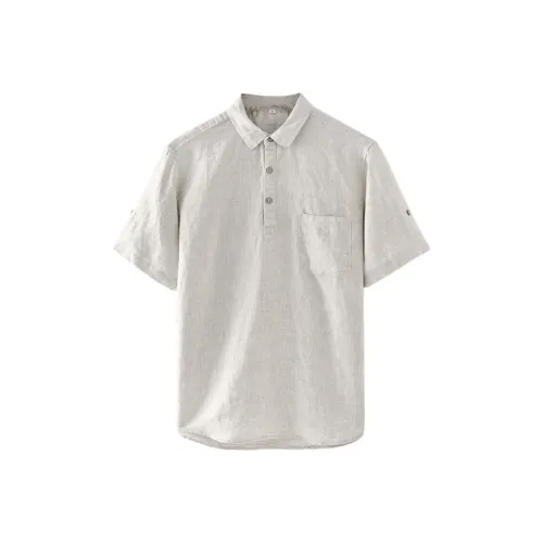POLOMEISDO Linen Men's Polo