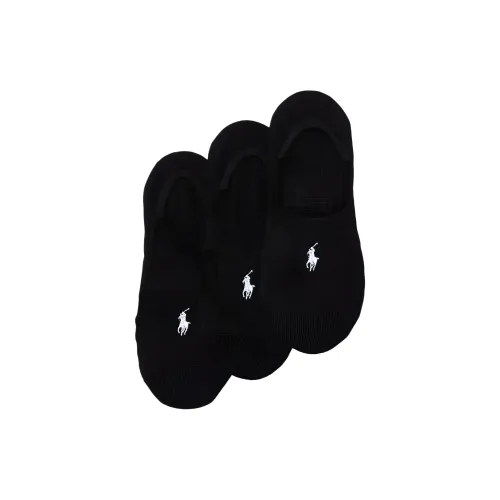 Polo Ralph Lauren No Show Носки Женские 3 пачки Черные
