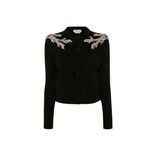 Alexander McQueen Черный Женский Трикотаж