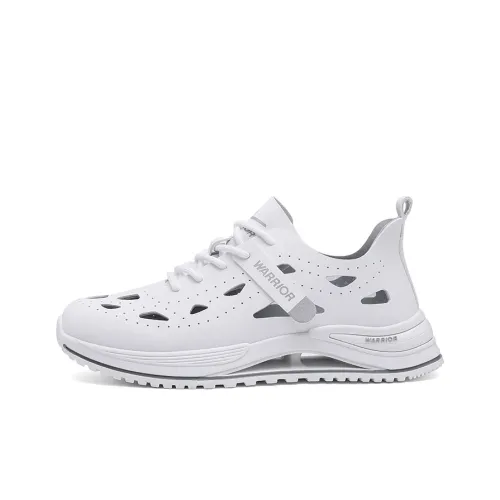 Warrior Износостойкий Дышащий Легкий Низкий Топ Casual Мужской Белый Серый