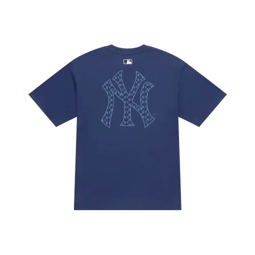 MLB MONOGRAM Коллекция New York Yankees SS25 T-Shirt Унисекс Темно-синий