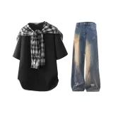 Чёрный + Винтажный синий