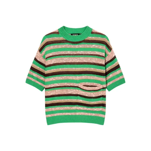 Desigual Зеленые Женские Футболки