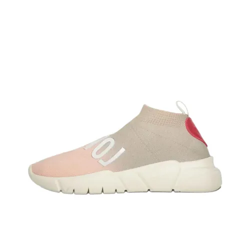 MOSCHINO Низкий топ Повседневная обувь Женская Бежевая