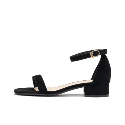 EXULL Q One Ремешок Сандалии 3 см Женские Черный