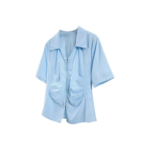 SIBAISHE Sky Blue Женские Рубашки