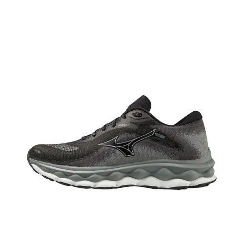 Mizuno Wave Sky 7 Износостойкий и Легкий Низкий Топ Беговые кроссовки Женские Черный Серый