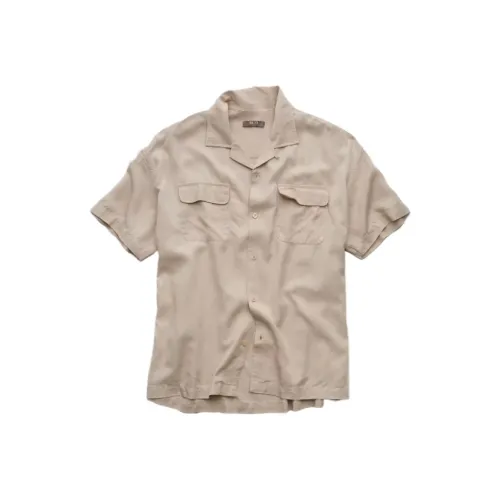 AMERICAN EAGLE Хаки Мужские Рубашки