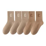 5 пар Комбинация D[3 Хаки 2 Светлый кофейный]