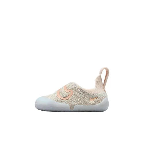 Nike Swoosh 1 Устойчивая к истиранию Низкая Обувь для малышей Светло-розовая для младенцев и малышей