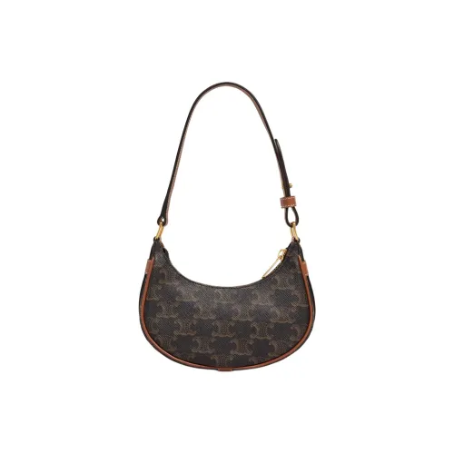 CELINE AVA Сумка через плечо из коровьей кожи сумка мини женская рыжевато-коричневый