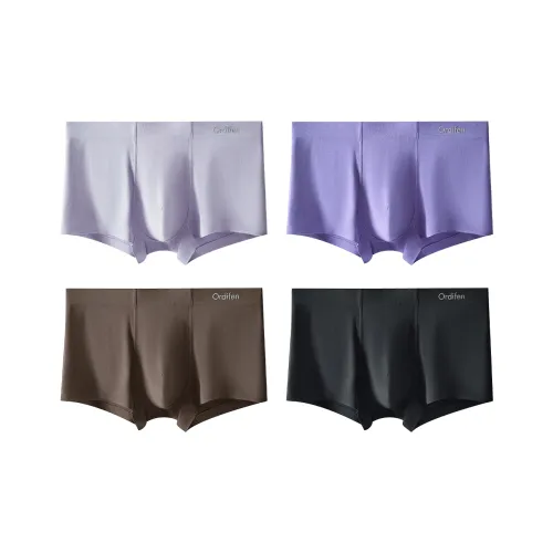 Ordifen Черный+Синий Фиолетовый+Глициниево-серый+Яшмовый Мужские боксер-шорты