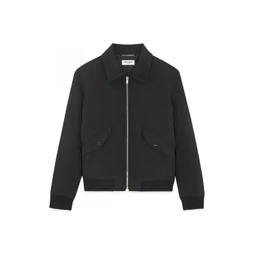 SAINT LAURENT SS24 Куртки и Пальто Мужской Черный