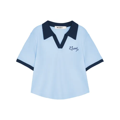 MIZIQI Короткие Рубашки с Короткими Рукавами Женские