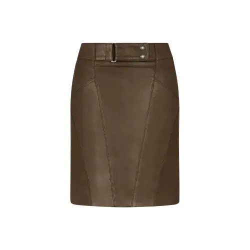 TF SS25 Кожаные короткие юбки Женские