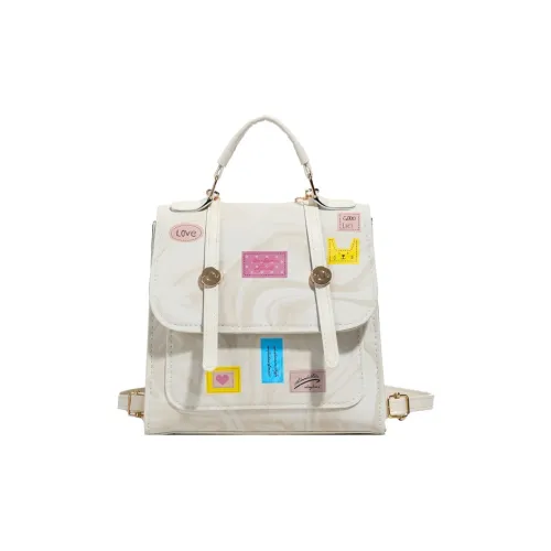 Barang Bear ПУ (полиуретан) Рюкзак Стандартный Женский Экрю