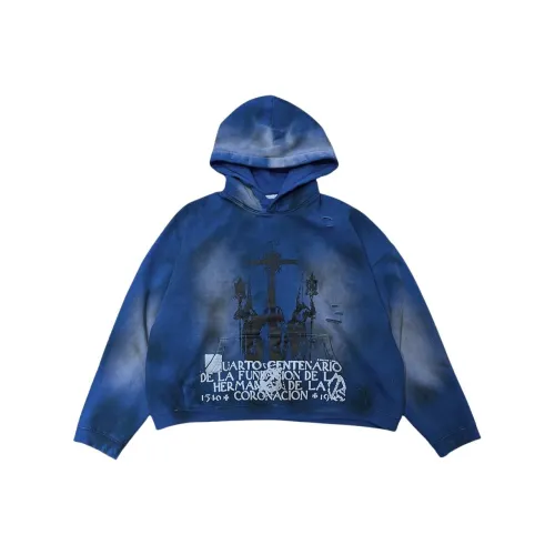 Undermycar SS25 GRAVE OF PRIEST Винтаж EFFECT Толстовка HOODIE Мужской