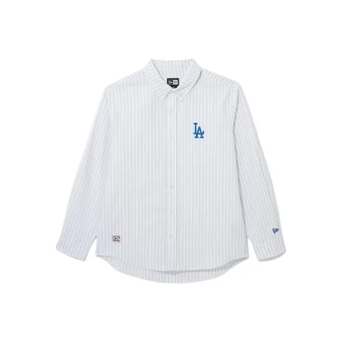 New Era Белые Полосы Унисекс Рубашки