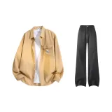 Хаки + Черные штаны