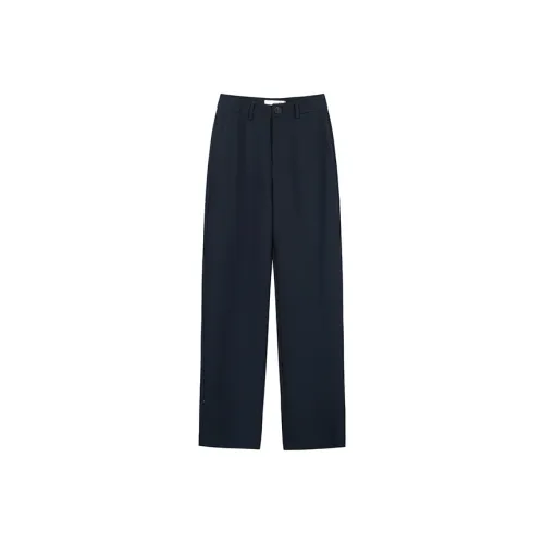 MITX Темно-синие Женские Повседневные Брюки