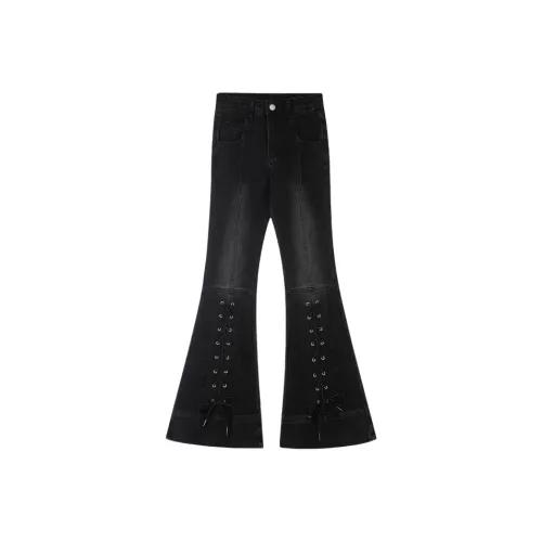 YGPRW Черные Женские Джинсы