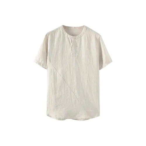 POLOMEISDO Linen Men's T-Shirts