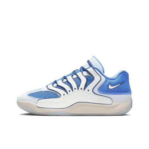 Nike KD 18 Баскетбольные кроссовки Low Топ Импульс Сапфирово-синий/Футбольно-серый/Парусный белый Мужской