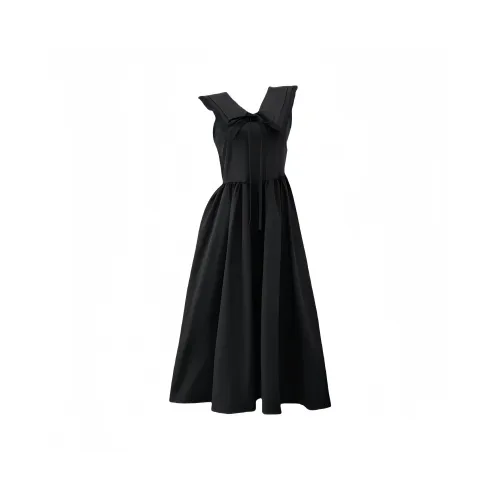 YGPRW Черные Женские Платья без рукавов