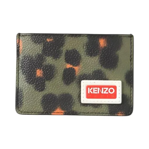 KENZO Полиуретанный держатель для карт Унисекс Зеленый
