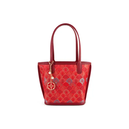 Vigno Сумка Tote из синтетической кожи стандартная женская красная